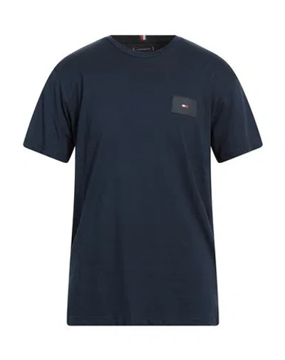 Tommy Hilfiger Man T-shirt Navy Blue Size Xxl Cotton