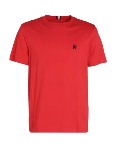 Tommy Hilfiger Man T-shirt Red Size Xl Cotton