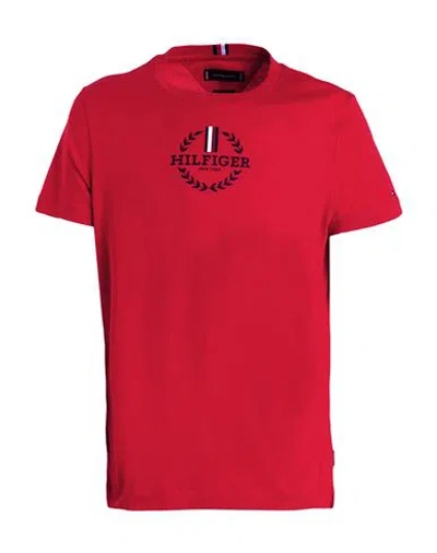 Tommy Hilfiger Man T-shirt Red Size L Cotton