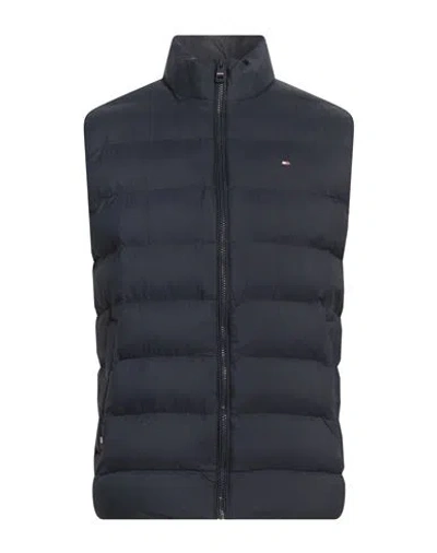 Tommy Hilfiger Man Vest Navy Size M Polyamide In Blue