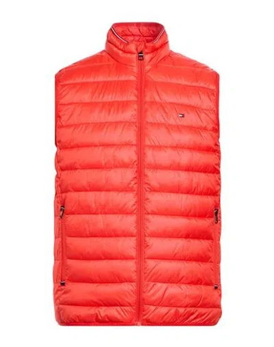 Tommy Hilfiger Man Vest Tomato Red Size Xs Polyester