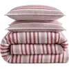 Tommy Hilfiger Beach Stripe Print Comforter Set In Pink