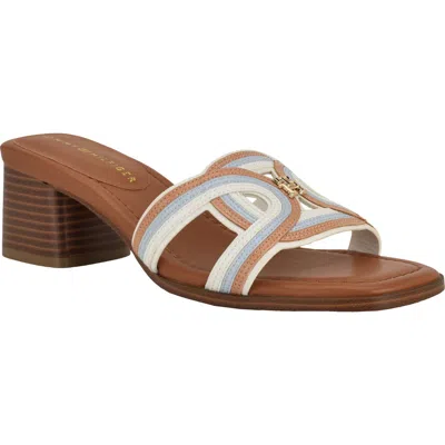 Tommy Hilfiger Marica Slide Sandal In Brown