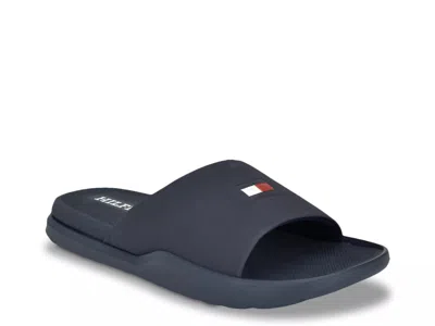Tommy Hilfiger Marmo Slide Sandal In Blue