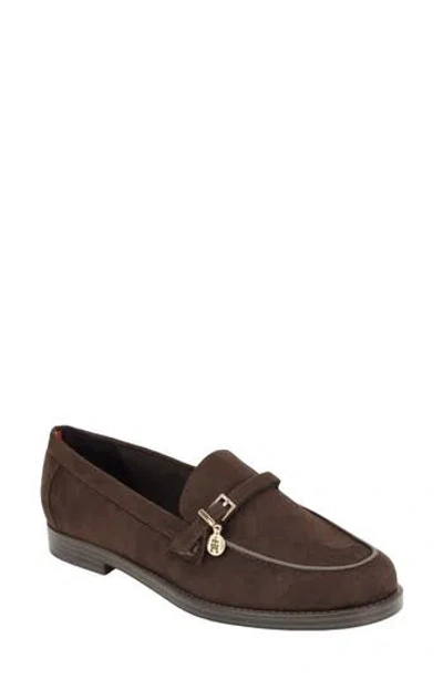 Tommy Hilfiger Maxline Faux Leather Loafer In Brown