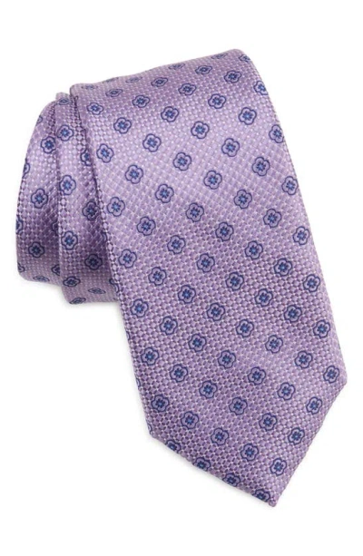 Tommy Hilfiger Medallion Foulard Tie In Lilac