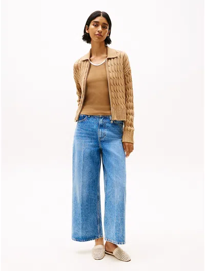 Tommy Hilfiger Medium Wash High In Blue