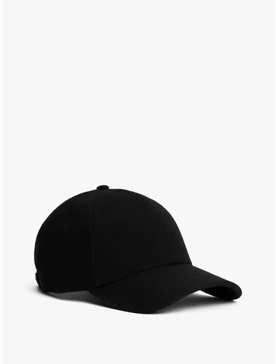 Tommy Hilfiger Melton Wool In Black