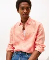 Tommy Hilfiger Regular Fit Gingham Linen Shirt In Multi