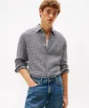 Tommy Hilfiger Regular Fit Gingham Linen Shirt In Multi