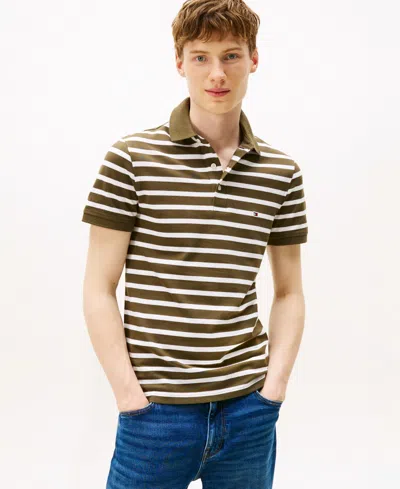 Tommy Hilfiger Men's 1985 Slim Fit Polo Shirt In Green