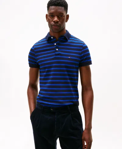 Tommy Hilfiger Men's 1985 Slim Fit Polo Shirt In Blue