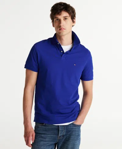 Tommy Hilfiger Men's Cotton Classic Fit 1985 Polo In Wedge Blue