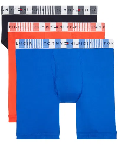 Tommy Hilfiger Men's 3-pack Boxer Briefs In Persian Bl