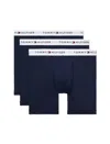 Tommy Hilfiger Men's 3-pack Cotton Classic Boxer Brief In Navy In Blue