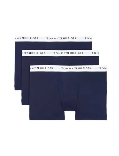 Tommy Hilfiger Cotton Classics Trunk 3pk In Navy