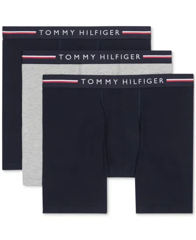 Tommy Hilfiger Men's 3-pack All Day Comfort Boxer Briefs In Black
