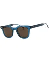 Tommy Hilfiger Rectangular Plastic Men's Sunglasses In Purple