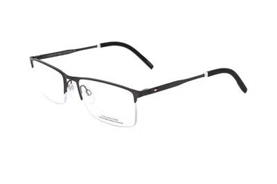 Tommy Hilfiger Men's 56 Mm Olive Eyeglasses Th1830-4c3-56 In Black