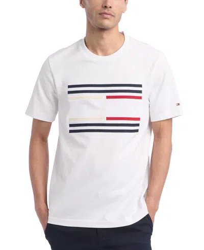 Tommy Hilfiger Men's Americana Flag Graphic T-shirt In White