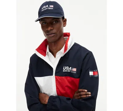Tommy Hilfiger Men's And Women's Embroidered Logo Baseball Cap In Blue