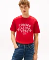 Tommy Hilfiger Men's Arch Crewneck T-shirt In Red