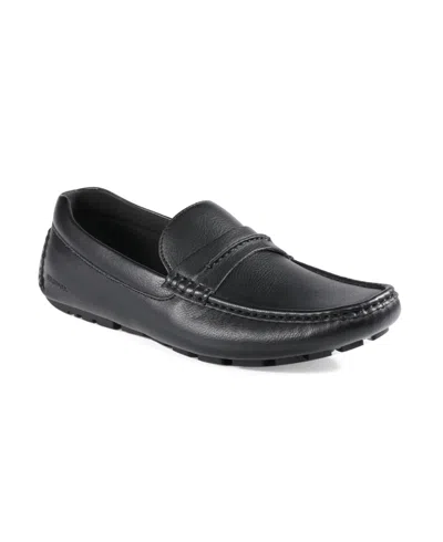 Tommy Hilfiger Men's Ardwin Moc Toe Penny Loafers In Black