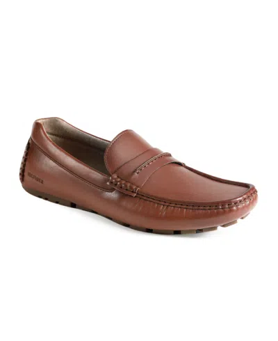 Tommy Hilfiger Men's Ardwin Moc Toe Penny Loafers In Cognac