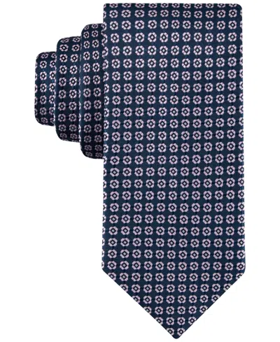 Tommy Hilfiger Men's Arvin Medallion Tie In Navy,pink