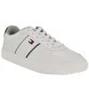 Tommy Hilfiger Men's Baffie Low Top Fashion Court Sneakers In White,navy