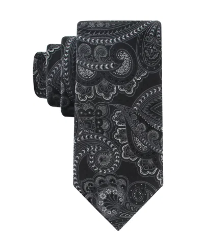 Tommy Hilfiger Men's Ballentine Paisley Tie In Black