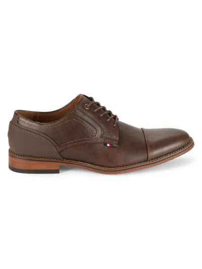 Tommy Hilfiger Men's Banly Faux Leather Derby Shoes In Light Brown