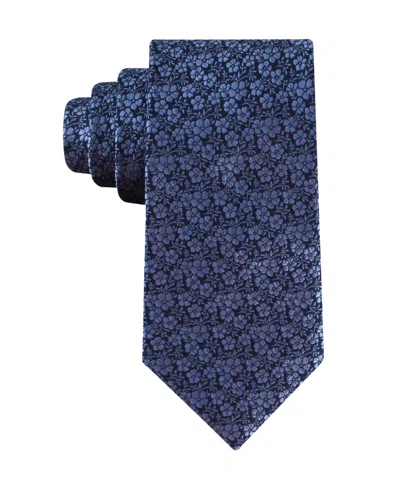 Tommy Hilfiger Men's Bartelt Floral Pattern Tie In Blue