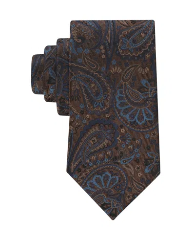 Tommy Hilfiger Men's Benson Paisley Printed Tie In Brown