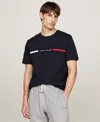 Tommy Hilfiger Tommy Ribbed Inset Logo T In Desert Sky
