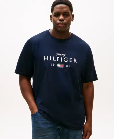 Tommy Hilfiger Men's Big & Tall Classic-fit T-shirt In Blue