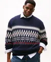 Tommy Hilfiger Fairisle Wool Sweater In Blue