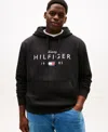 Tommy Hilfiger Men's Big & Tall Regular-fit Hooded Sweatshirt In Black