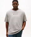 Tommy Hilfiger Men's Big & Tall Small Center Logo T-shirt In Gray