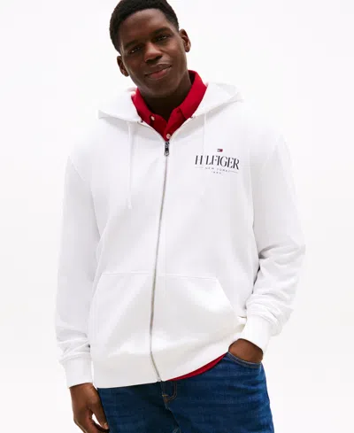 Tommy Hilfiger Men's Big & Tall Zip Logo Hoodie