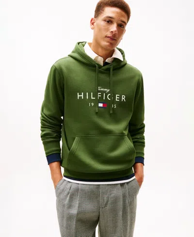 Tommy Hilfiger Men's Big Hilfiger Regular-fit Hoodie In Green
