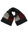 Tommy Hilfiger Men's Bird's Eye Fair Isle Scarf In Black