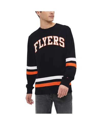 Tommy Hilfiger Men's Black Philadelphia Flyers Nolan Long Sleeve T-shirt In Black,orange