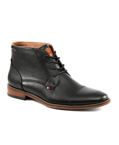 Tommy Hilfiger Men's Blaze Cap Toe Lace Up Boots In Black