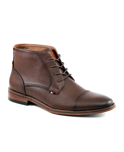 Tommy Hilfiger Men's Blaze Cap Toe Lace Up Boots In Brown