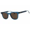 Tommy Hilfiger Rectangular Plastic Men's Sunglasses In Purple