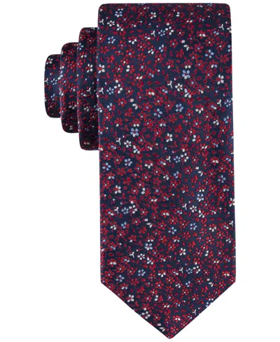Tommy Hilfiger Men Botanical Ties In Red