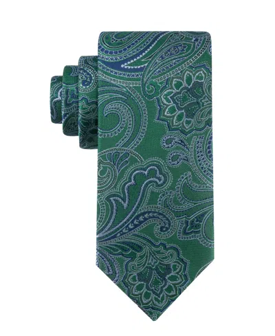 Tommy Hilfiger Men's Bradford Paisley Classic Tie In Green