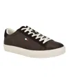 Tommy Hilfiger Men's Brecon Lace Up Low Top Sneakers In Dark Brown Multi