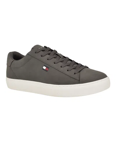 Tommy Hilfiger Men's Brecon Lace Up Low Top Sneakers In Grey